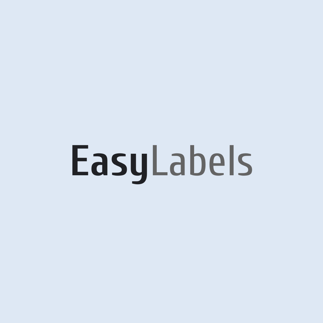 Easy Labels vævet som navnemærker i 100% ren bomuld